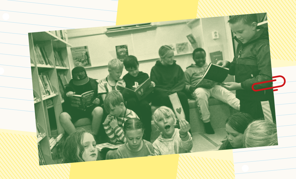 Barn från projektet Läsa äger i Kristinehamn.