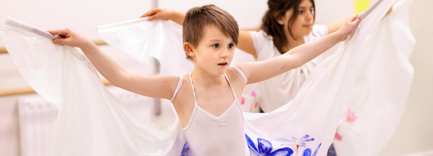 Barn dansar balett