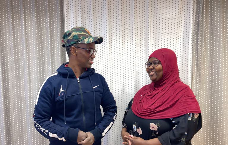 En man och en kvinna som är kulturskoleambassadörer i Katrineholm