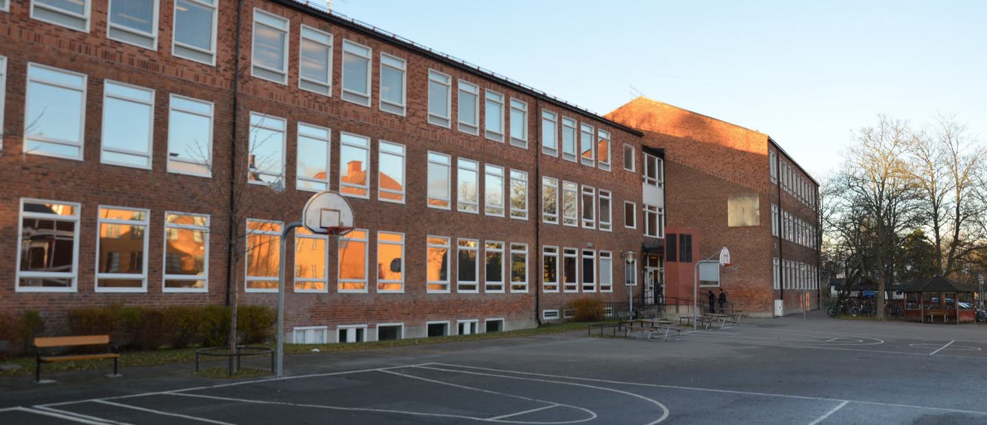 Mälarhöjdens högstadieskola, skolgård