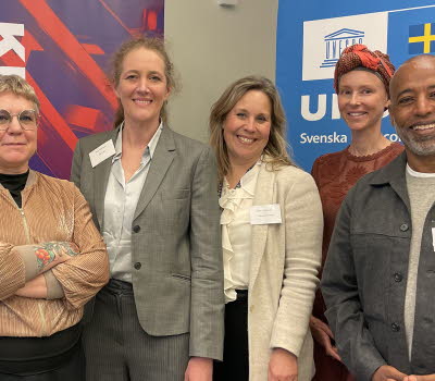 Gruppbild, från vänster: Elin Rosenström, Sara Edström, Bongi MacDermott, Karin von Hedenberg, Ellen Lekka, Teshome Wondimu.