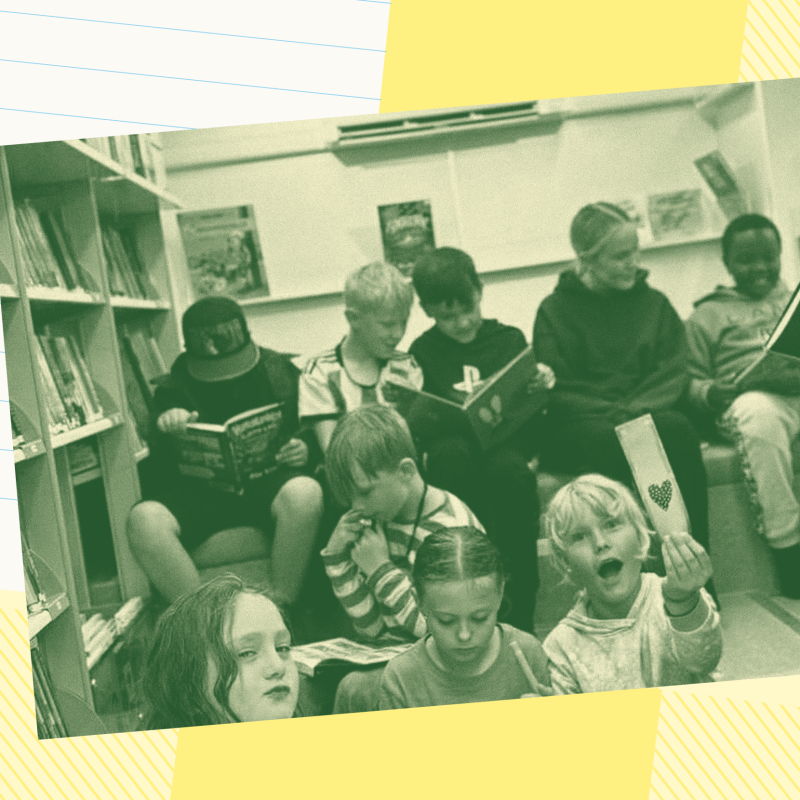 Barn från projektet Läsa äger i Kristinehamn.