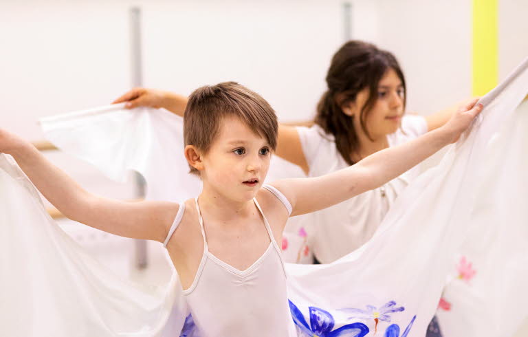 Barn dansar balett