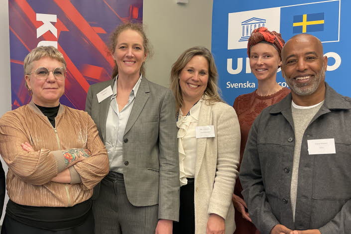 Gruppbild, från vänster: Elin Rosenström, Sara Edström, Bongi MacDermott, Karin von Hedenberg, Ellen Lekka, Teshome Wondimu.