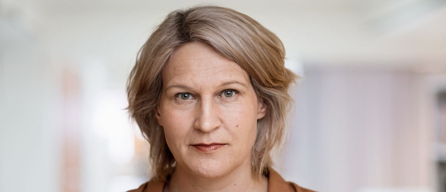 Porträttbild på Kulturrådets generaldirektör Kajsa Ravin.