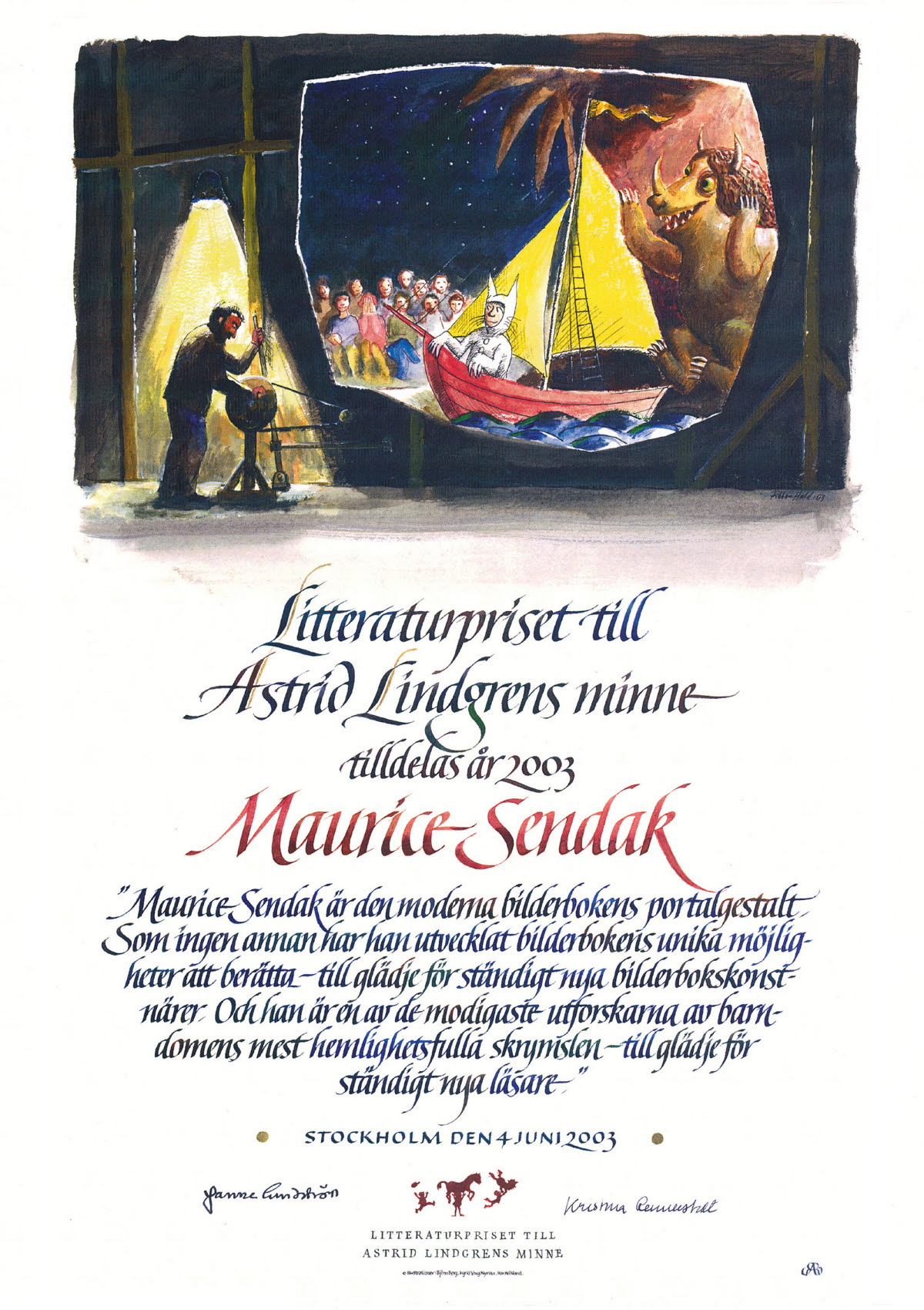 Diploma Maurice Sendak
