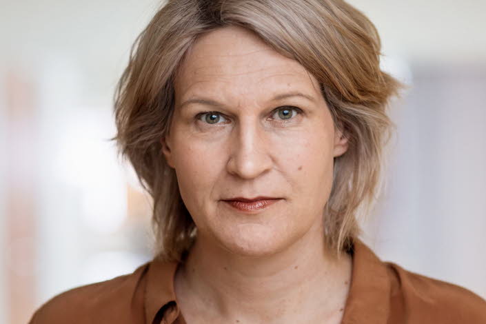 Portrait of Kajsa Ravin, Director General of the Swedish Arts Council. Photo: Susanne Kronholm.
