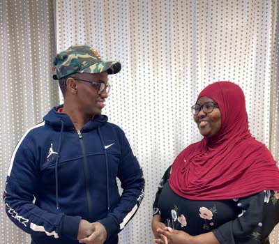 En man och en kvinna som är kulturskoleambassadörer i Katrineholm