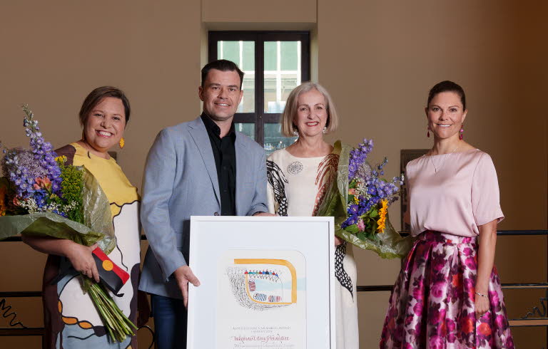 Natalie Ahmat, Ben Bowen and Suzy Wilson from ILF with HRH Crown Princess Victoria