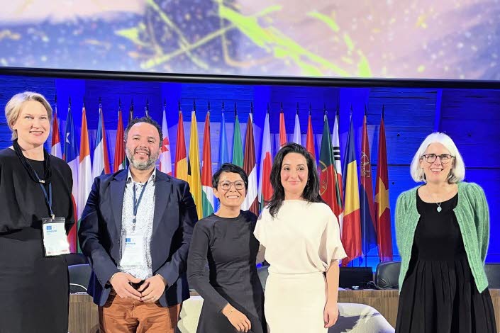 Bild på Kajsa Ravin, Abdullah Alkafri, Kathy Rowland, Andra Matei och Karalyn Monteil