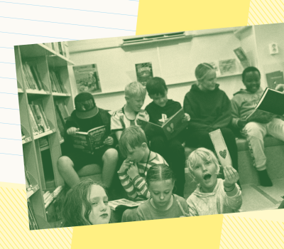 Barn från projektet Läsa äger i Kristinehamn.