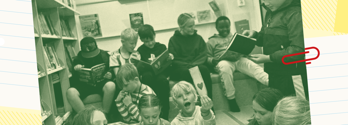 Barn från projektet Läsa äger i Kristinehamn.