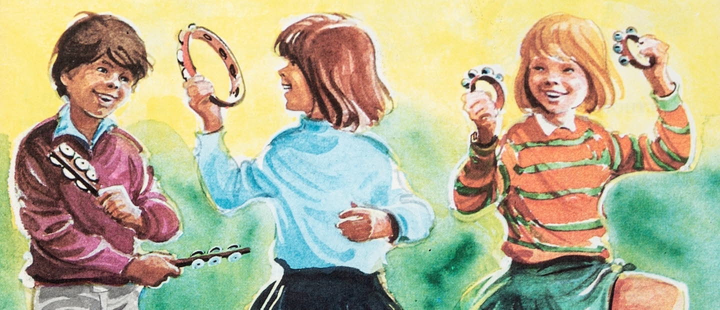 musicerande och dansande barn