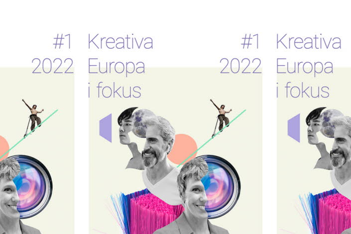 Omslag med texten Kreativa Europa i fokus #1 2022.