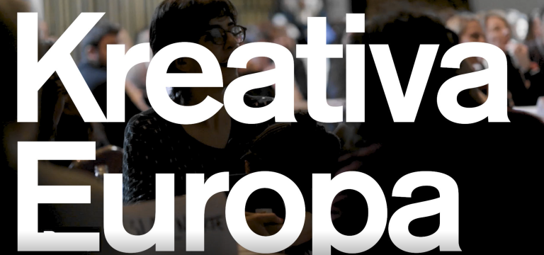 Bild från filmen med texten Kreativa Europa.