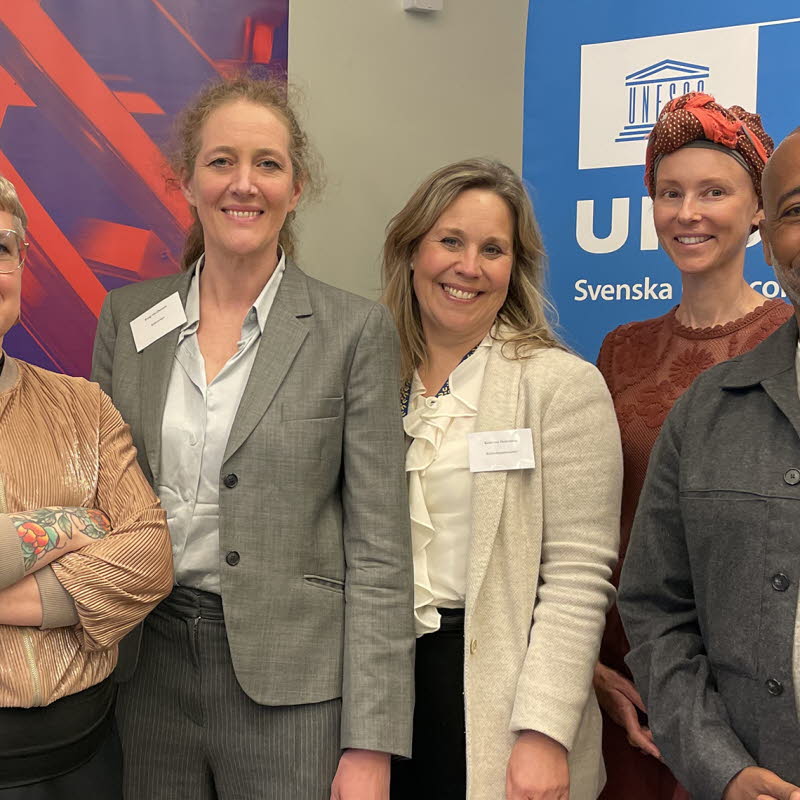Gruppbild, från vänster: Elin Rosenström, Sara Edström, Bongi MacDermott, Karin von Hedenberg, Ellen Lekka, Teshome Wondimu.
