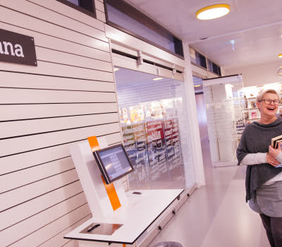 Eva Fresk är bibliotekschef i Krokom. Foto: Anna Sivertsson Östersund.
