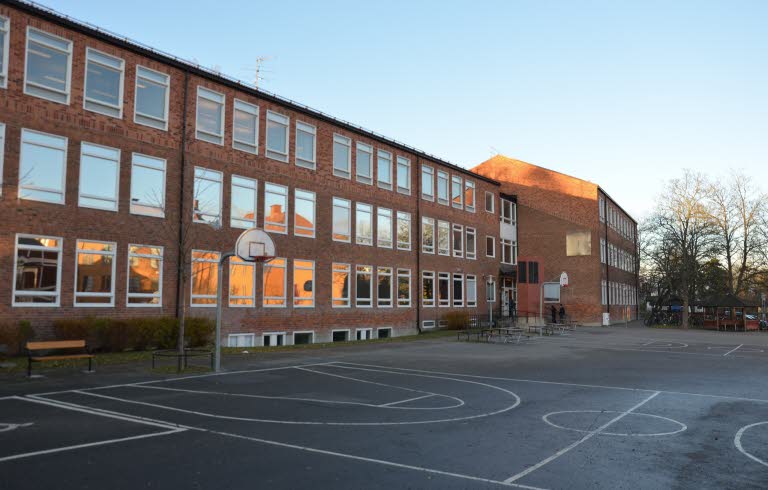 Mälarhöjdens högstadieskola, skolgård