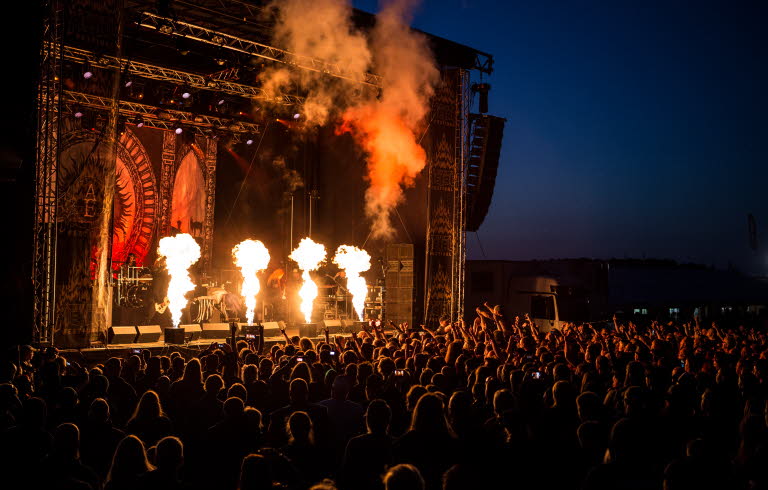 Hard rock and metal at a festival in Gävle. Photo: Gefle Metal Festival.