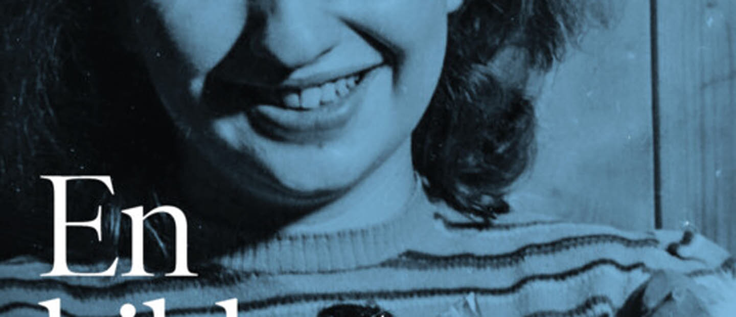 Book cover: a photo of an young woman, there's a blue filter over the photo and she's smiling and looking towards the camera. 