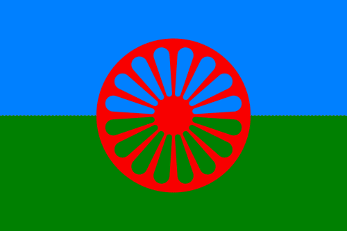 Den romska flaggan.