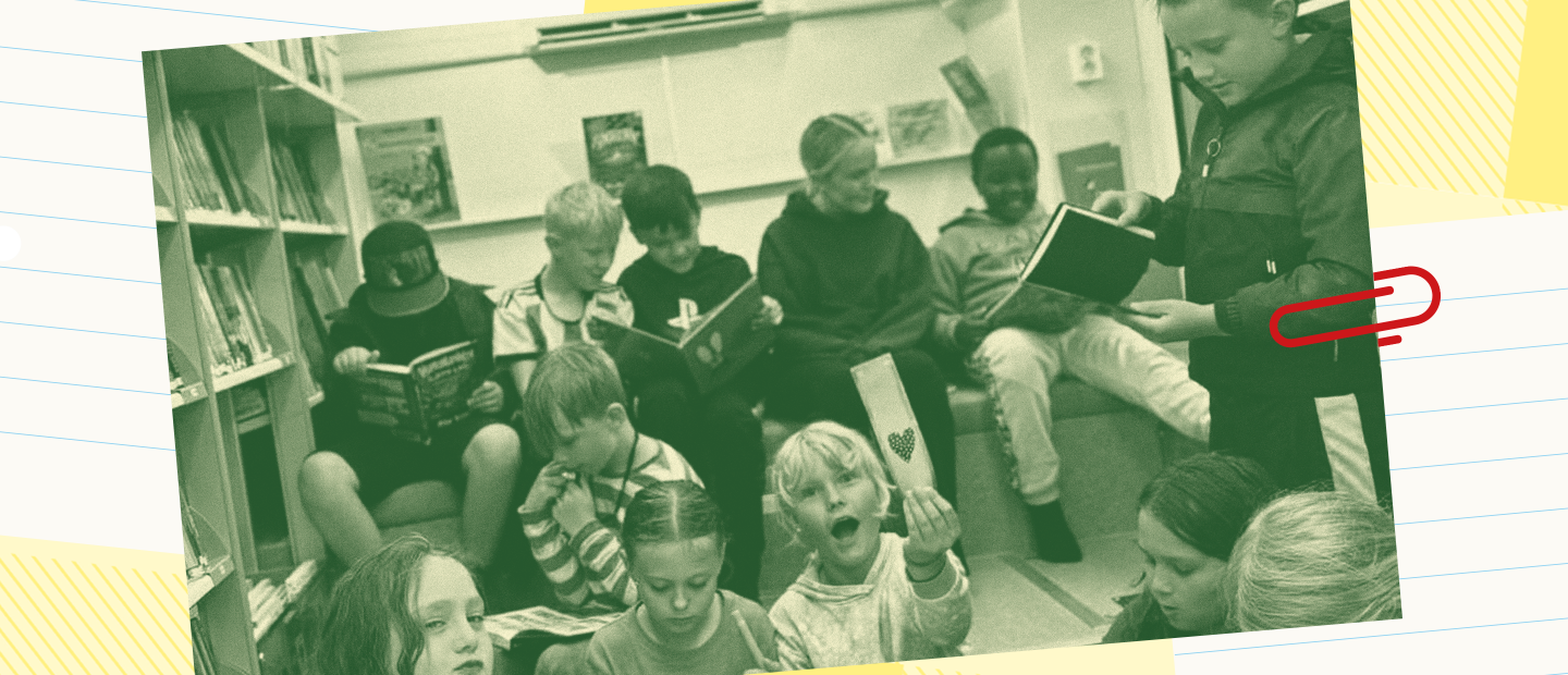 Barn från projektet Läsa äger i Kristinehamn.