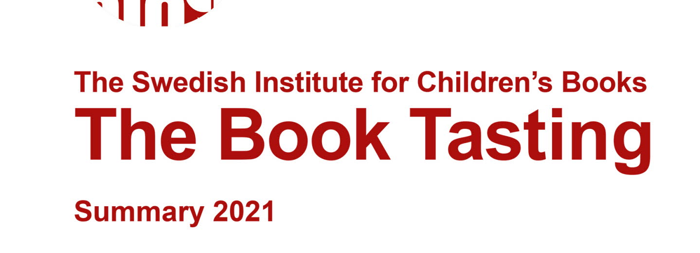 Cover, The Book Tasting Summary 2021, text in red on white background.  