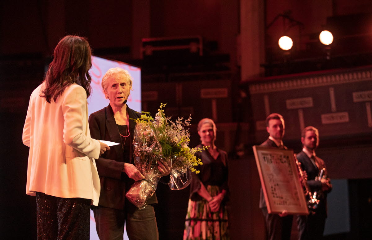 Eva Lindström i samtal med Philomene Grandin på  Astrid Lindgren Memorial Award 2022