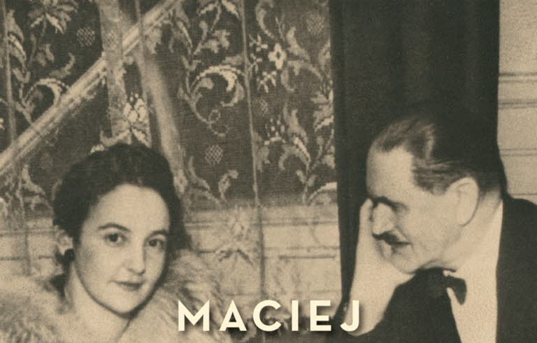 Book cover, it's an old photo of a man and a women sitting at a dinner table. He's looking at her, and she's looking towards the camera.