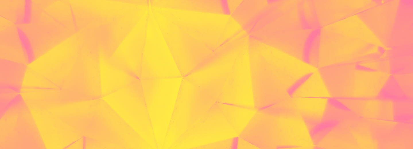 Generisk bild: Kalejdoskoplikt mönster i gult och rosa.