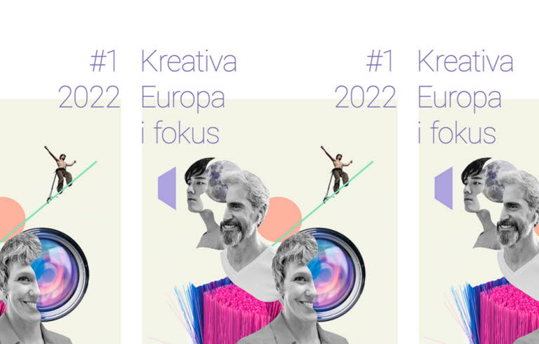 Omslag med texten Kreativa Europa i fokus #1 2022.